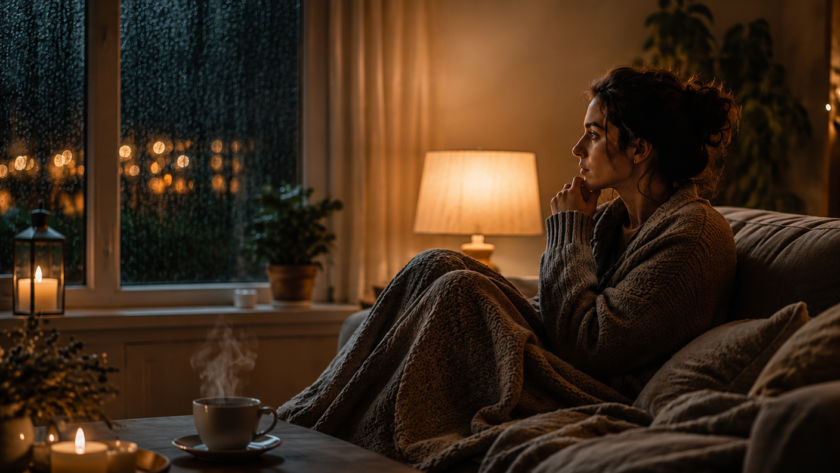 peaceful bedroom atmosphere for prayer and anxiety relief during stressful moments